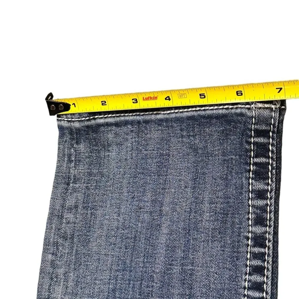 Miss Me Mid-Rise Easy Crop Jeans size 27 Distressed Embellished JE8344EC - Picture 5 of 10